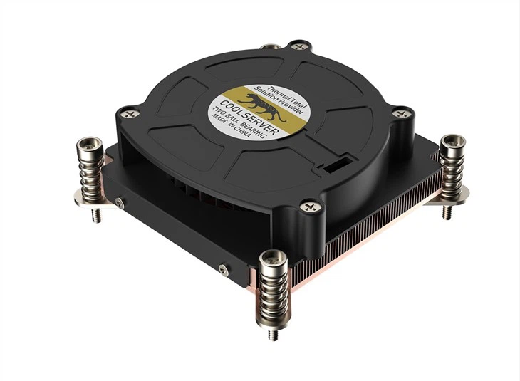 1U Server LGA1700 Copper Skived Fin CPU Heatsink