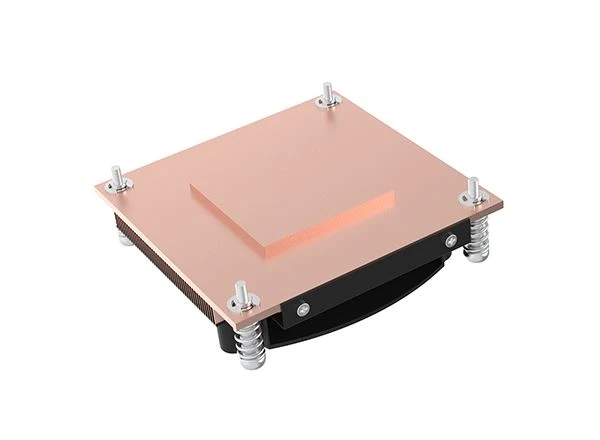 Copper Skived Fin 1U sèvè CPU chalè koule