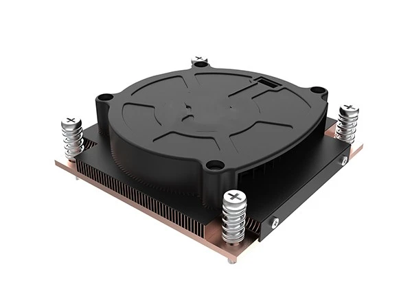 Copper Skived Fin 1U Server CPU Heat Sink