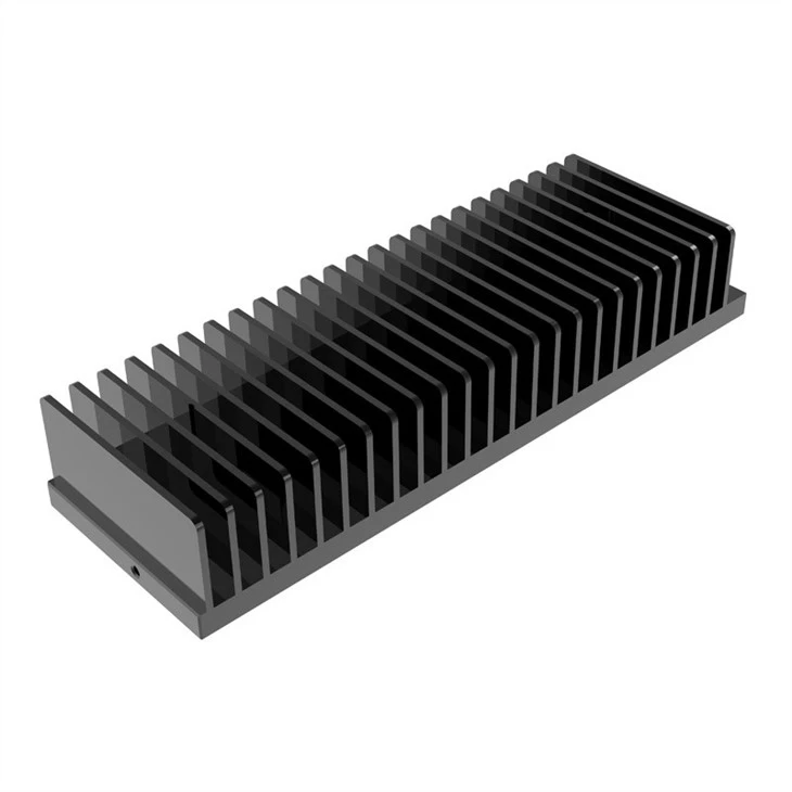 Large Aluminum CNC Machining Heatsink Extrusion