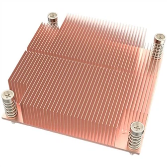 Copper Skived Fin 1U sèvè CPU radyatè