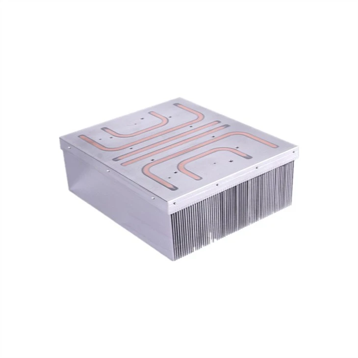 Aluminum Skiving Fin Heat Sink With Heat Pipes For Photovoltaic
